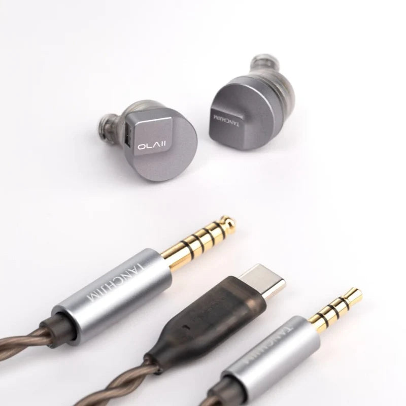 Tanchjim OLA II Hybrid IEM 10mm DMT5 + Pure Hi BA 3.5mm y en Type-C