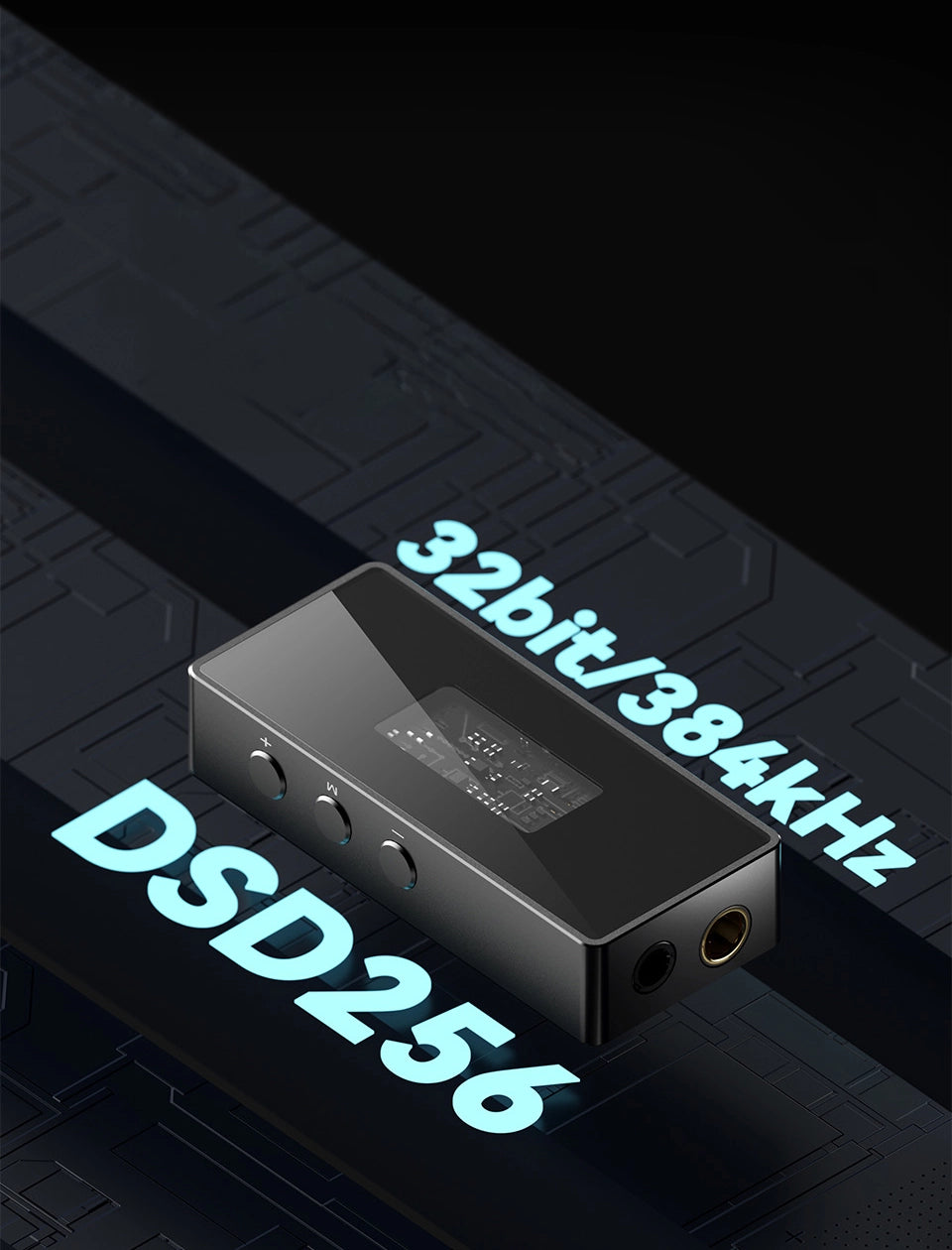Convertidor digital a analógico TRN Black Pearl, DAC portátil de audio Hi-Fi con diseño compacto y elegante.
