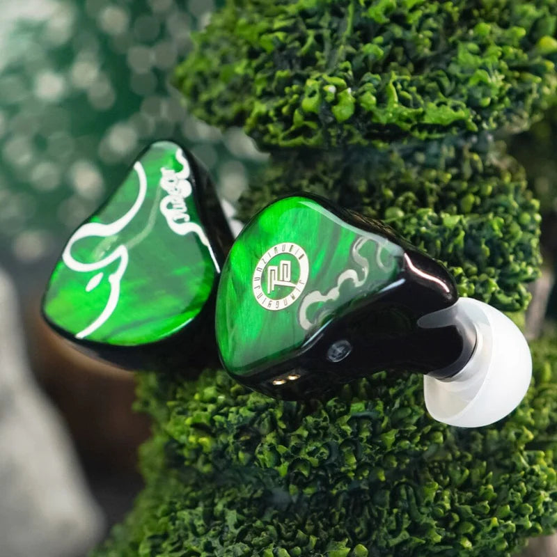 JUZEAR x Z Reviews Defiant Green-Bronze Tipo-C IEM Híbridos 1DD 3BA