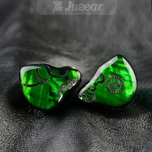 JUZEAR x Z Reviews Defiant Green-Bronze 3.5mm/4.4mm IEM Híbridos 1DD 3BA